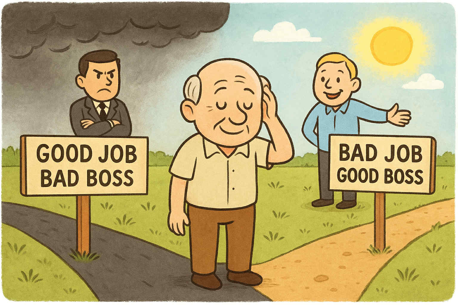 Công việc tệ với sếp tốt – vẫn hơn công việc tốt với sếp tệ? - Mr. Old Man